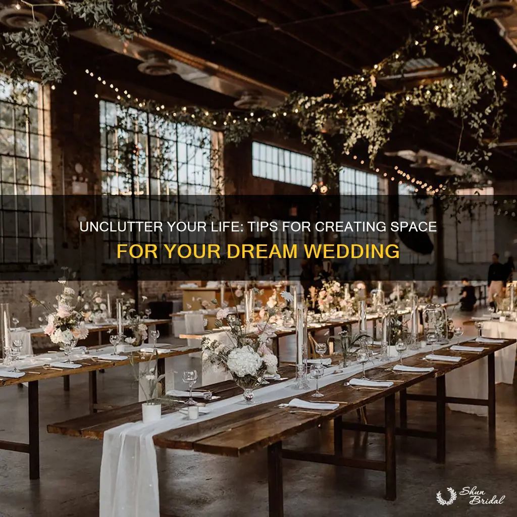 how to create room for wedding planning