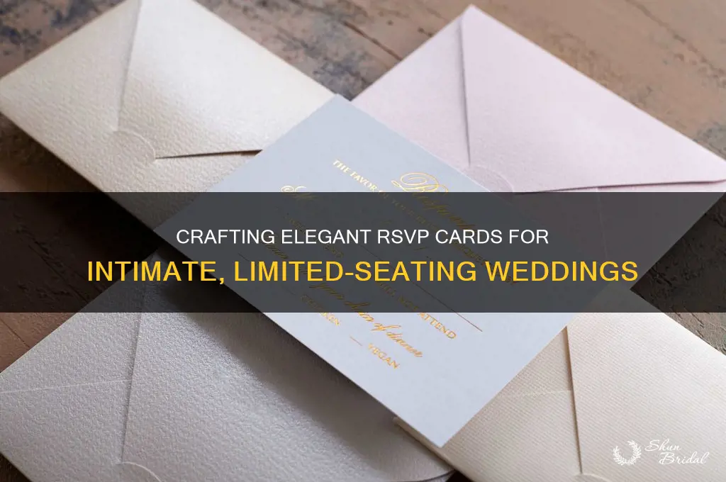 how to create rsvp cards for limited seating wedding