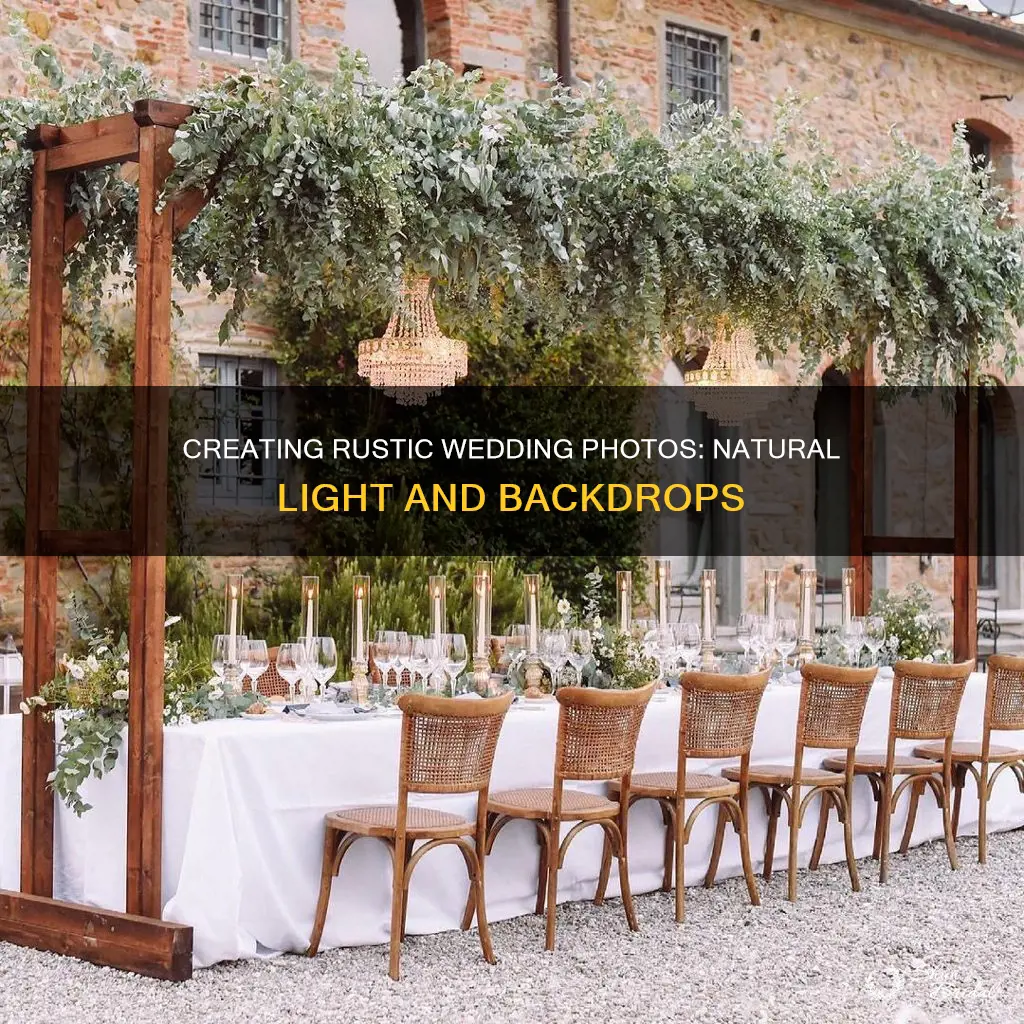 how to create rustic look in wedding photo