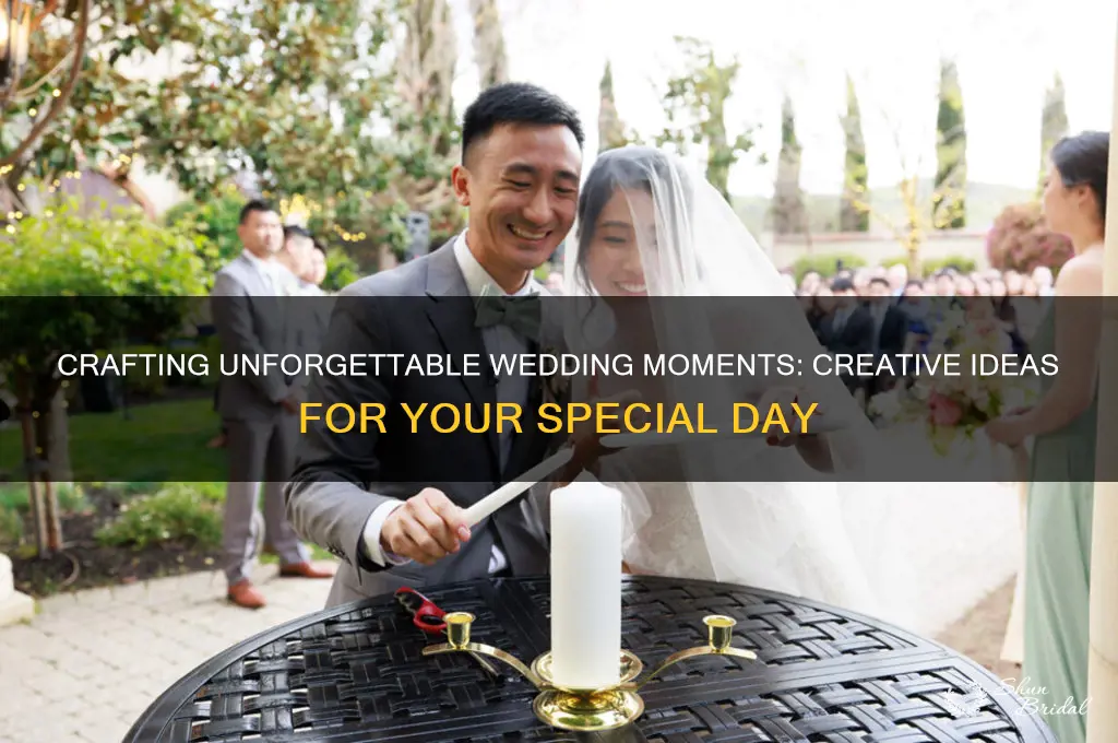 how to create special moments for weddings