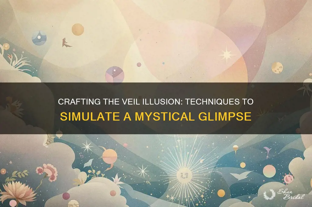 how to create the illusion of looking through the veil