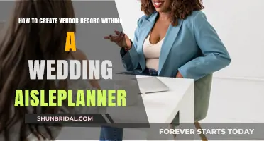 Creating Vendor Records in Aisle Planner for Your Wedding