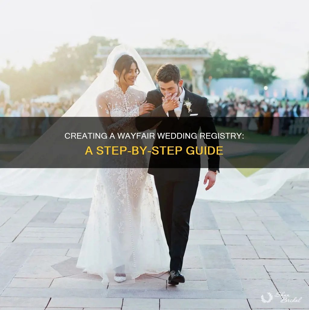 how to create wayfair wedding registry