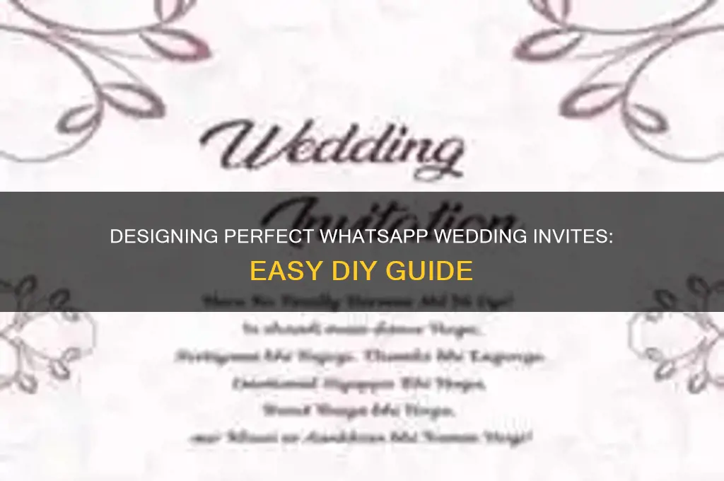 how to create wedding card for whatsapp