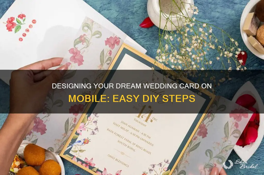 how to create wedding card in mobile