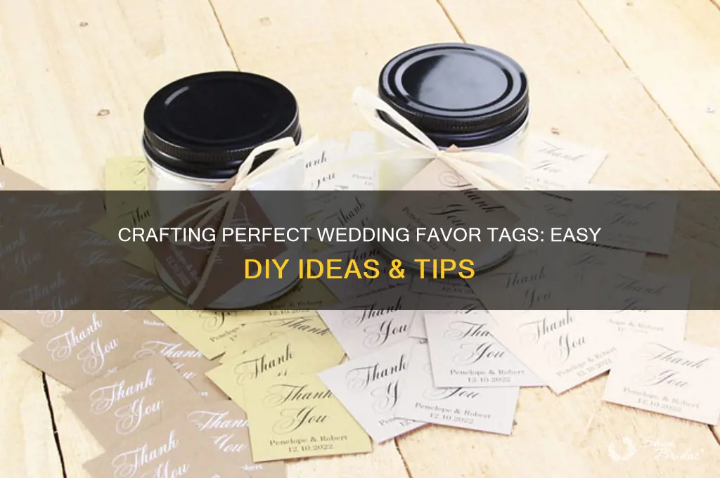 how to create wedding favor tags