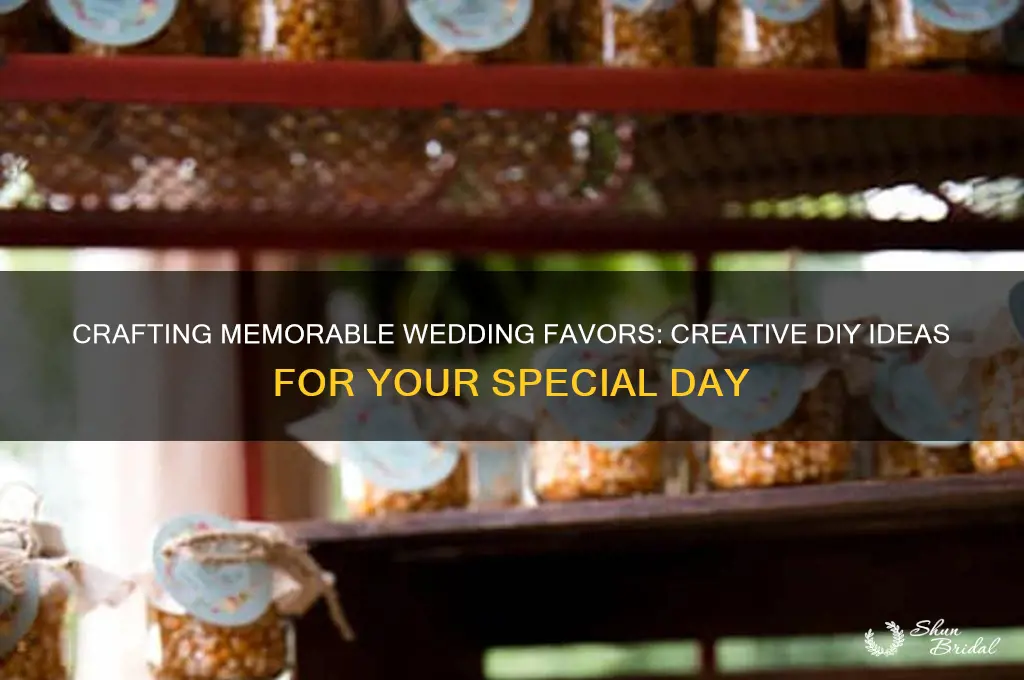 how to create wedding favors