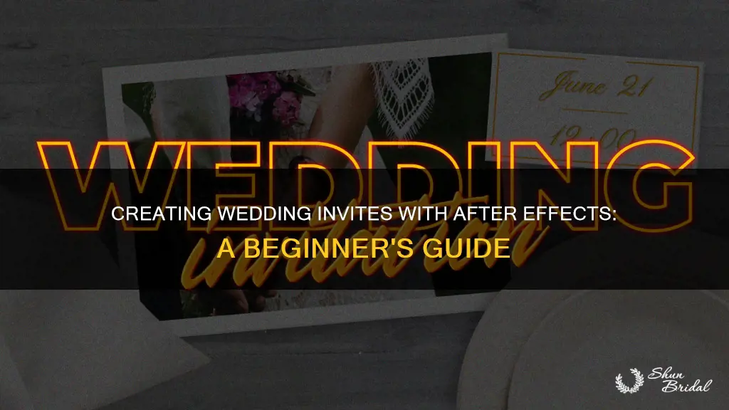 how to create wedding invitation in after effects