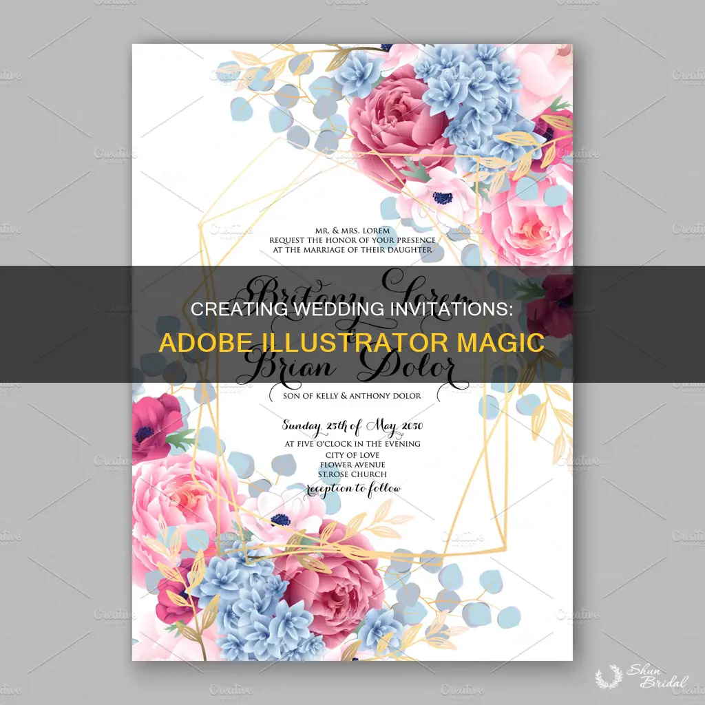 how to create wedding invitations in adobe illustrator