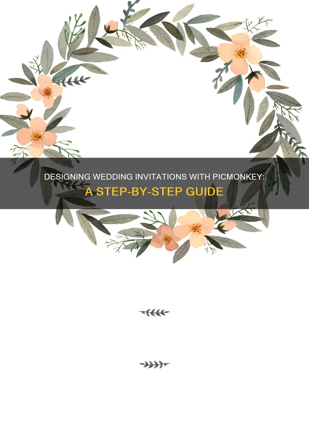 how to create wedding invitations in picmonkey