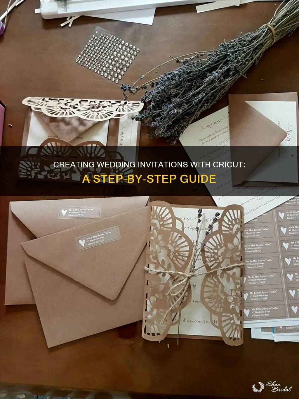 how to create wedding invitations on cricut