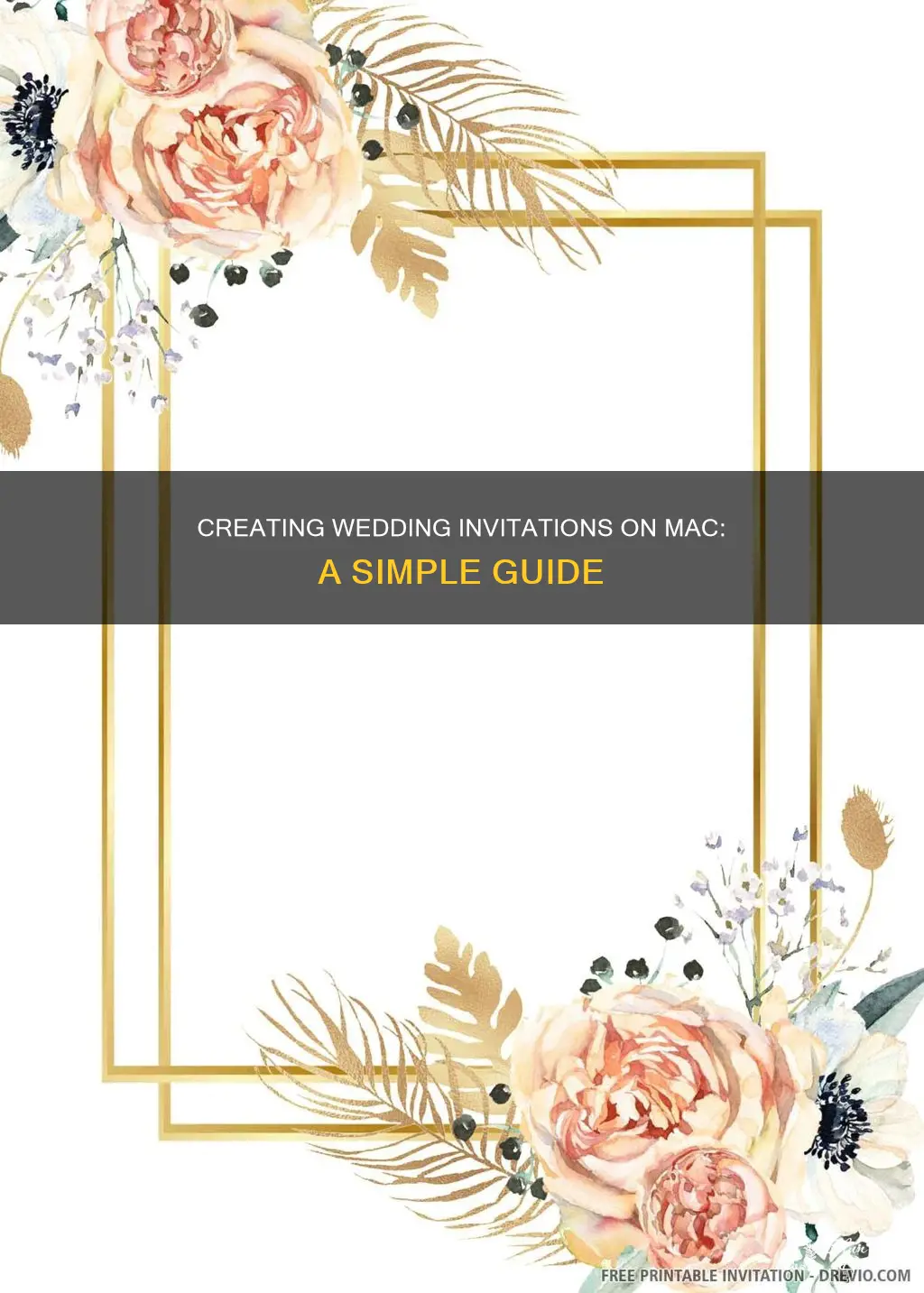 how to create wedding invitations on mac