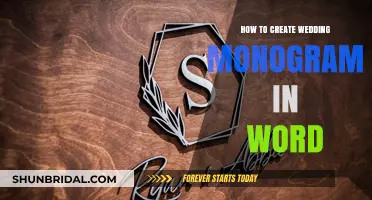 Designing Your Perfect Wedding Monogram in Microsoft Word: A Step-by-Step Guide