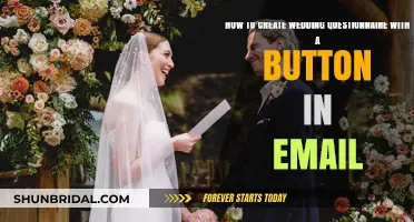 Crafting a Wedding Questionnaire Email with a Clickable Button