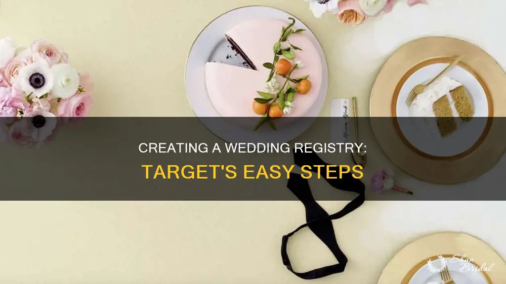 how to create wedding registry on targert
