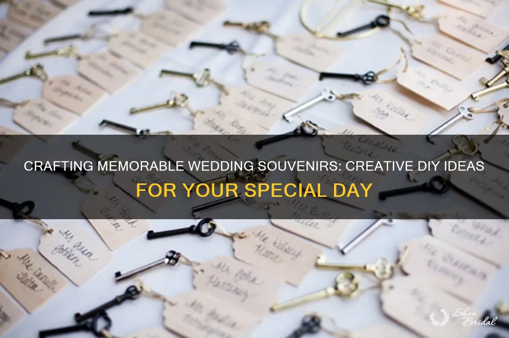 how to create wedding souvenirs