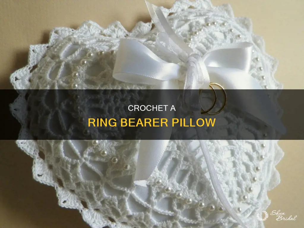 how to crochet a ring bearer pillow