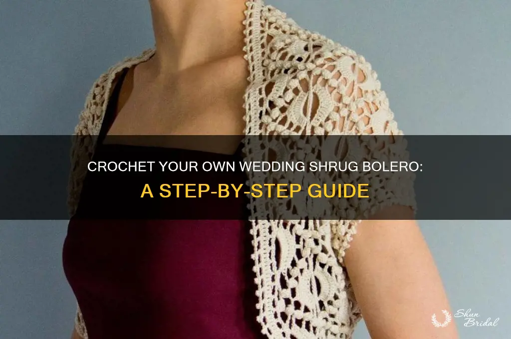 how to crochet wedding shrug bolero