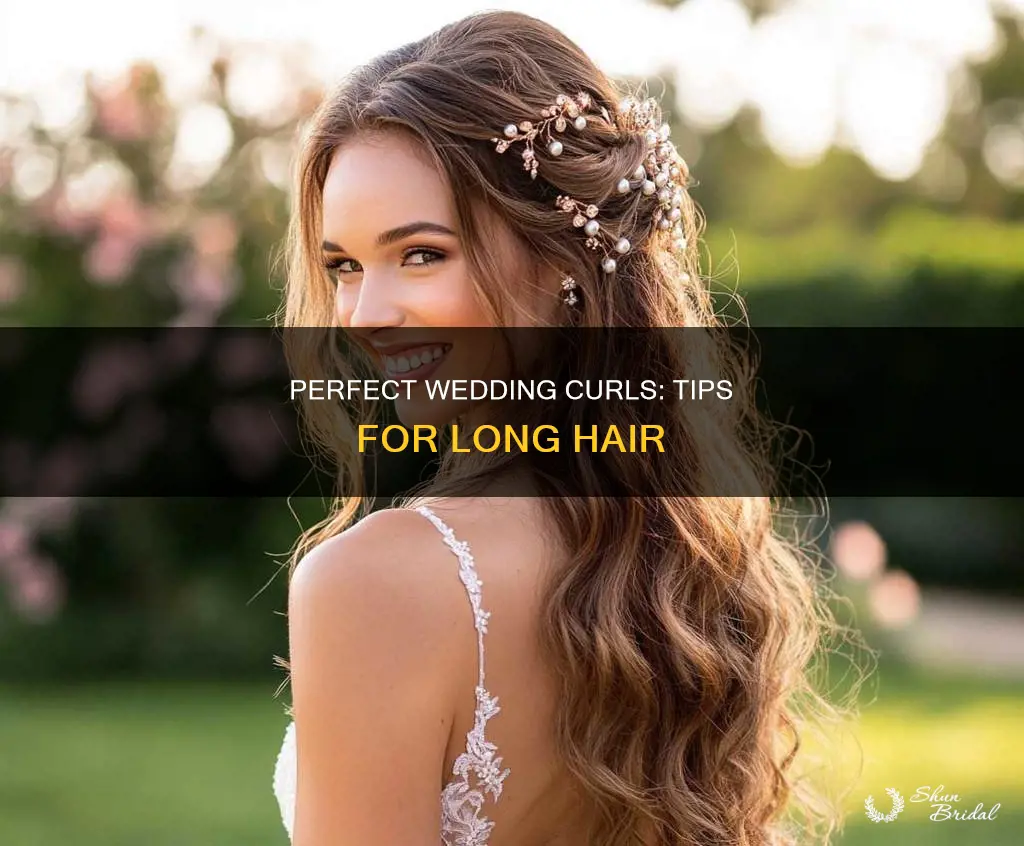 how to curl long hair for wedding