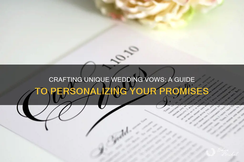 how to custom vows