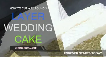 Cutting a Wedding Cake: 3-Layer, 12-Inch Round Cake