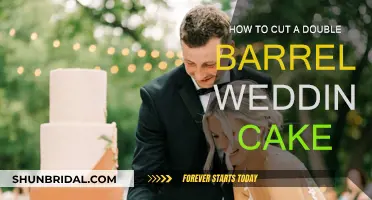 Cutting Your Double Barrel Wedding Cake: A Step-by-Step Guide