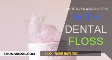 Cutting Wedding Cake: Dental Floss Technique