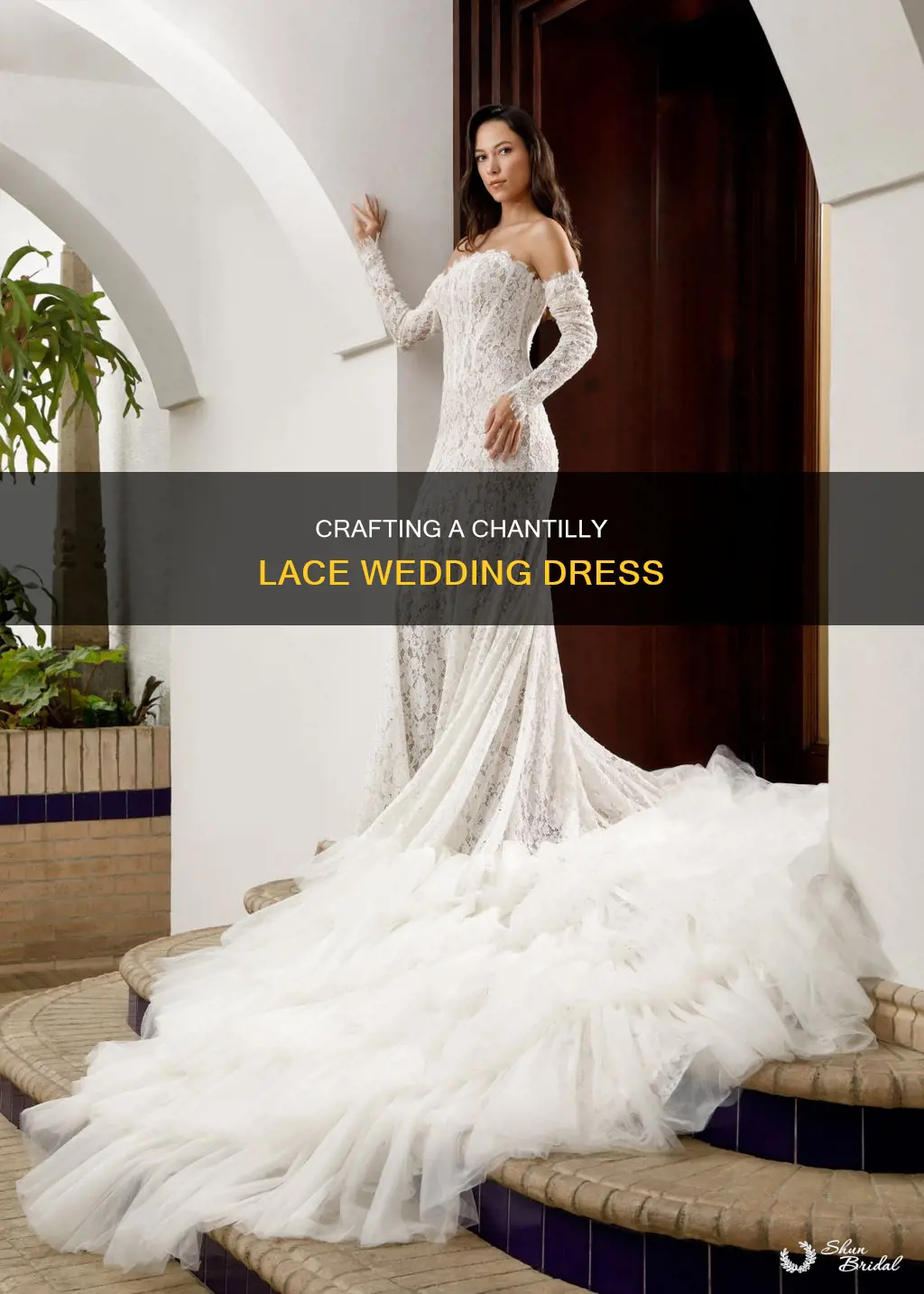how to cut a wedding dress from 3meter chantilly lace