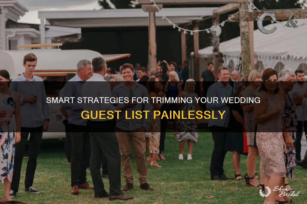 how to cut a wedding guest list