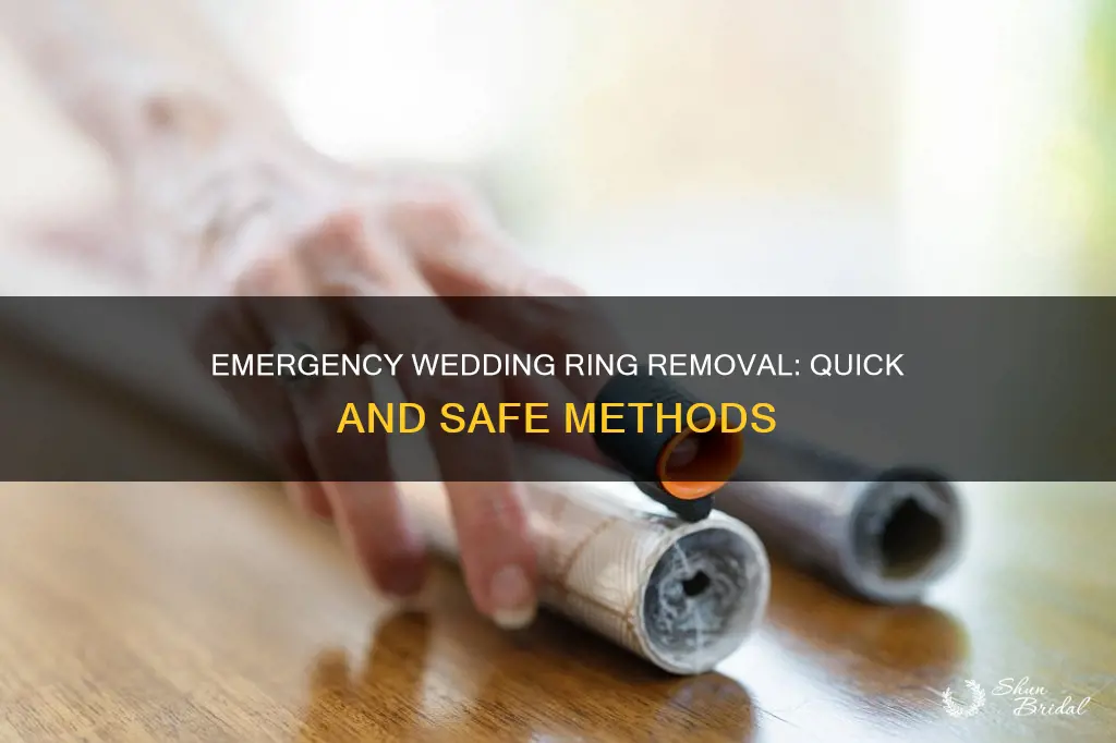 how to cut a wedding ring off