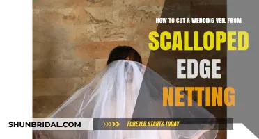 Crafting Your Dream Veil: Cutting Scalloped Edge Netting for Weddings