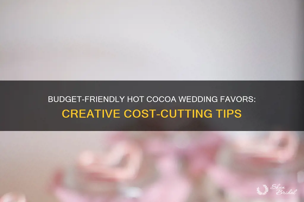 how to cut cost of hot cocoa wedding favora