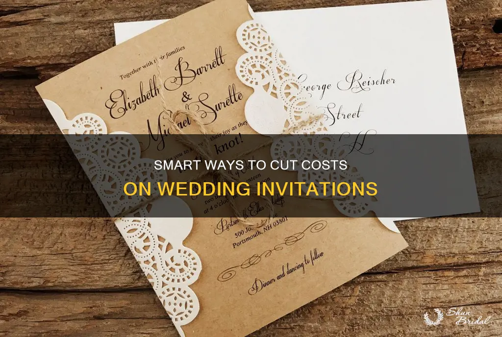 how to cut cost on wedding invitations