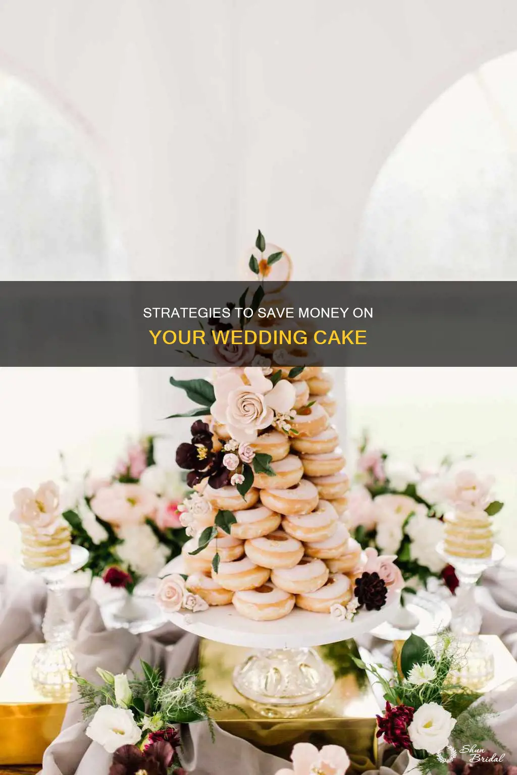 how to cut costs on wedding cake