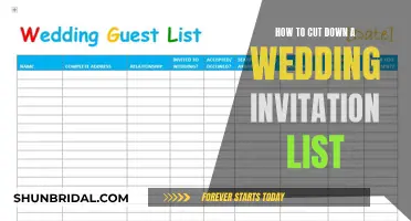 Trimming Your Wedding Guest List: A Practical Guide