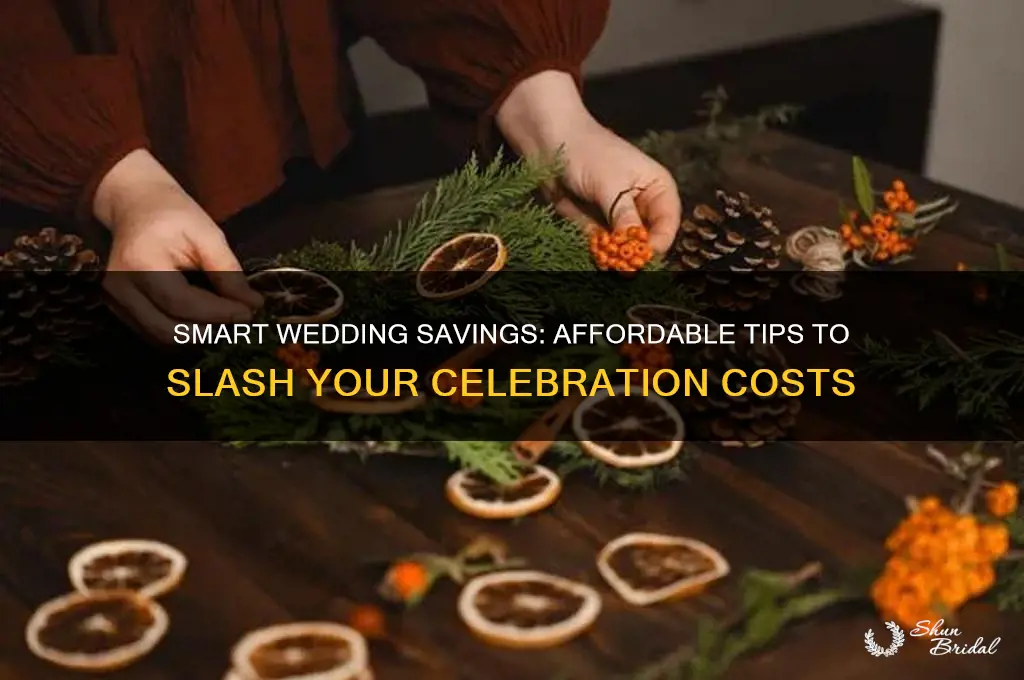 how to cut down the price of a wedding