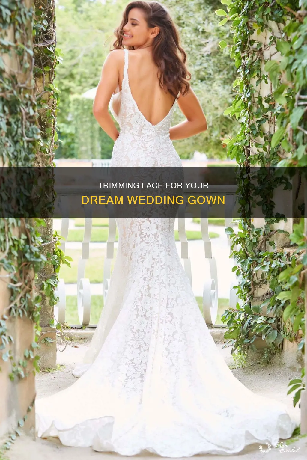 how to cut lace for wedding dress