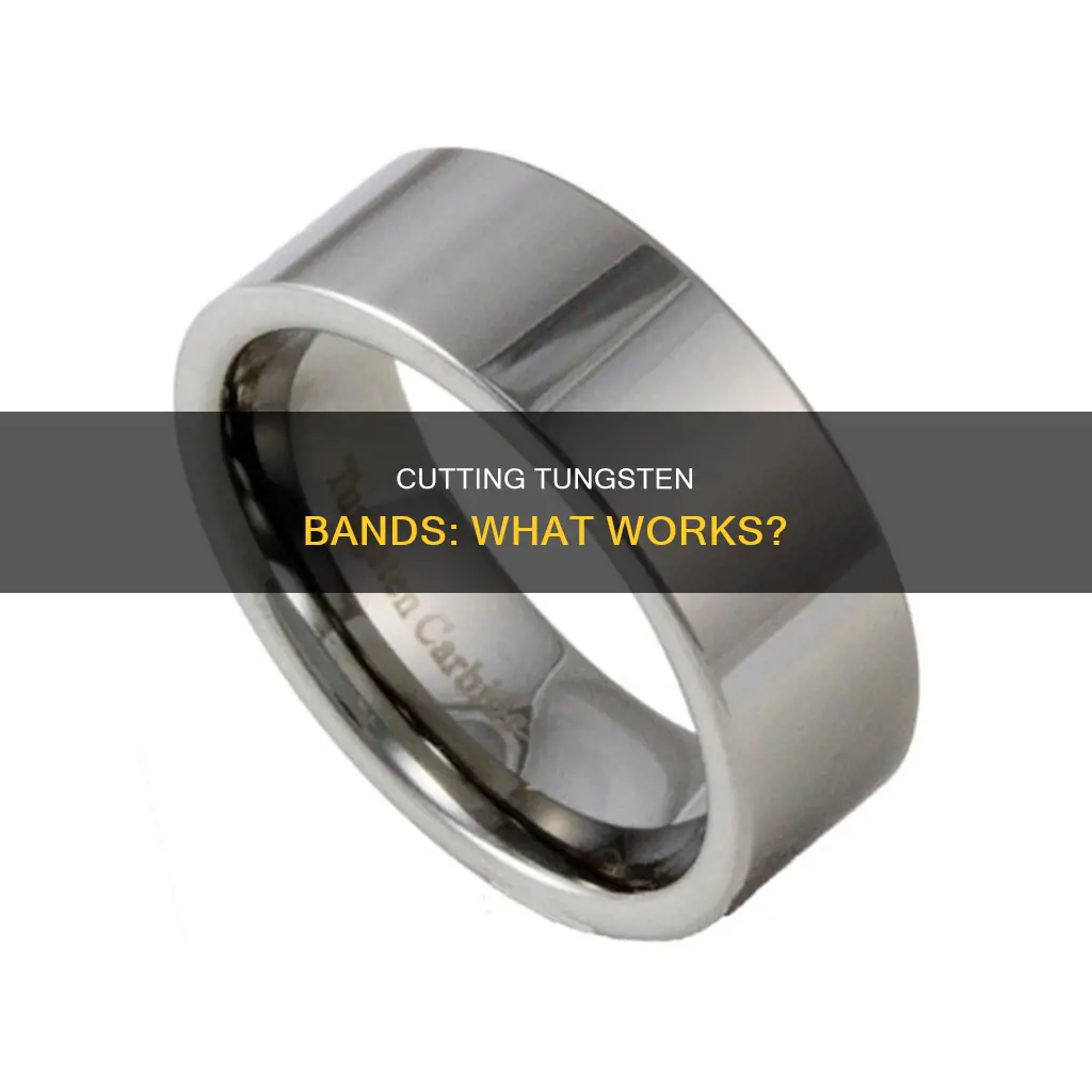 how to cut tungsten wedding bands