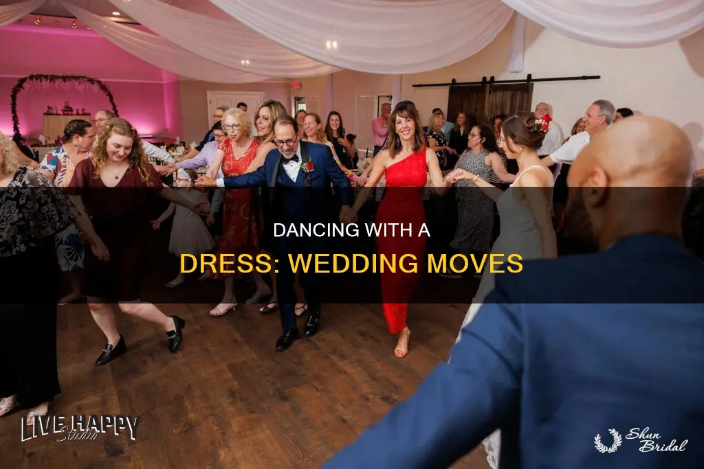how to dance with dress in hand wedding