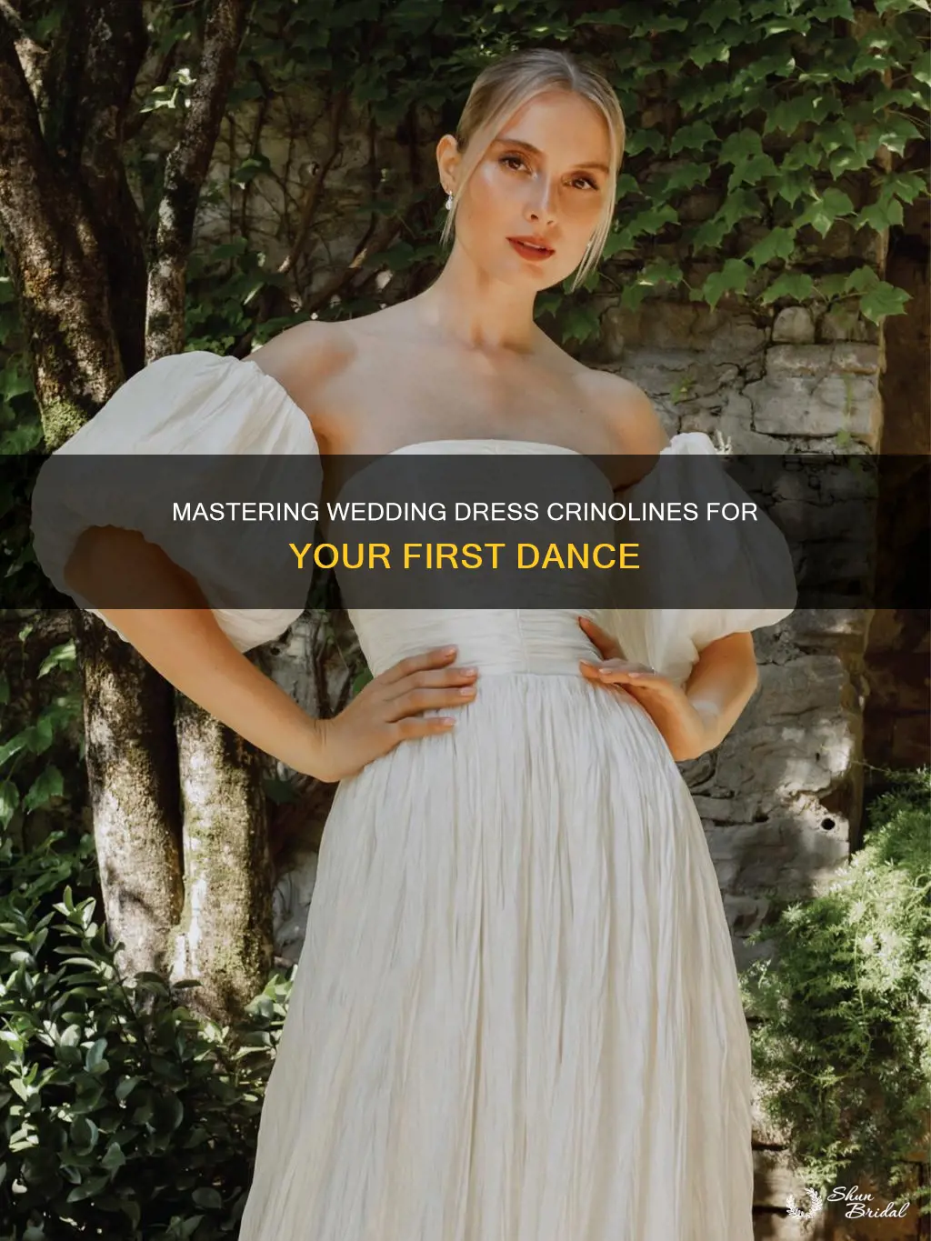 how to dance with wedding dress crinolines