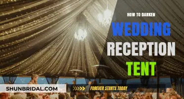 Creative Ways to Darken Your Wedding Reception Tent