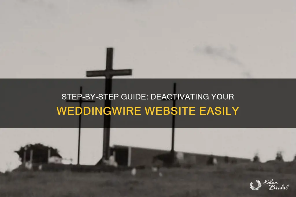 how to deactivate wedding wire website