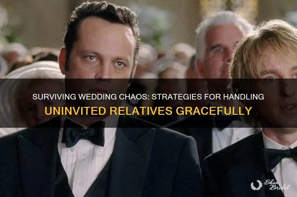 how to deal with crazy relatives crashing your wedding