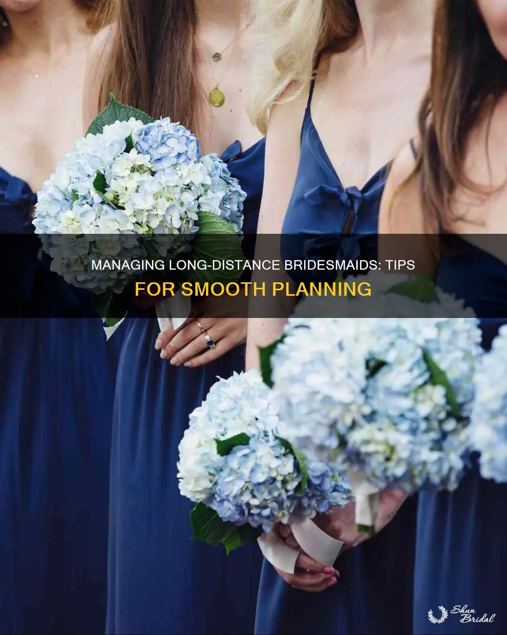 how to deal with long distance bridesmaids