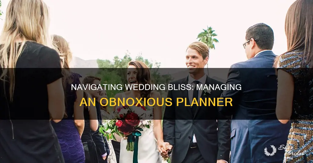 how to deal with obnoxious wedding planner