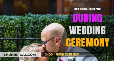 Gracefully Managing Wedding Ceremony Pain: Tips for a Joyful Celebration