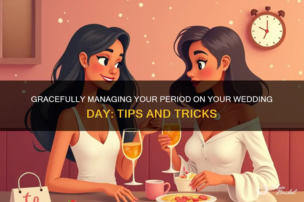 how to deal with period on wedding day