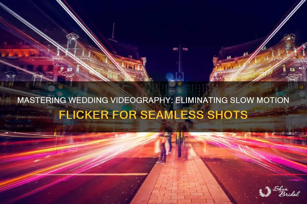 how to deal with slow motion flicker at weddings