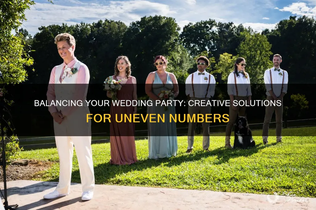 how to deal with uneven number in wedding part