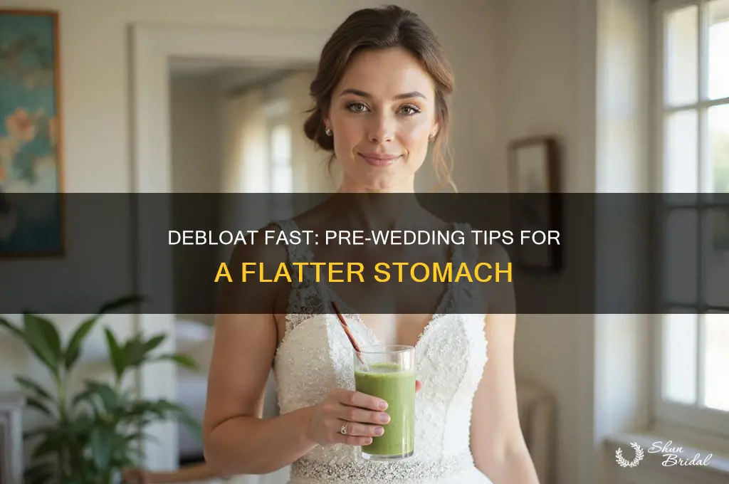 how to debloat before a wedding